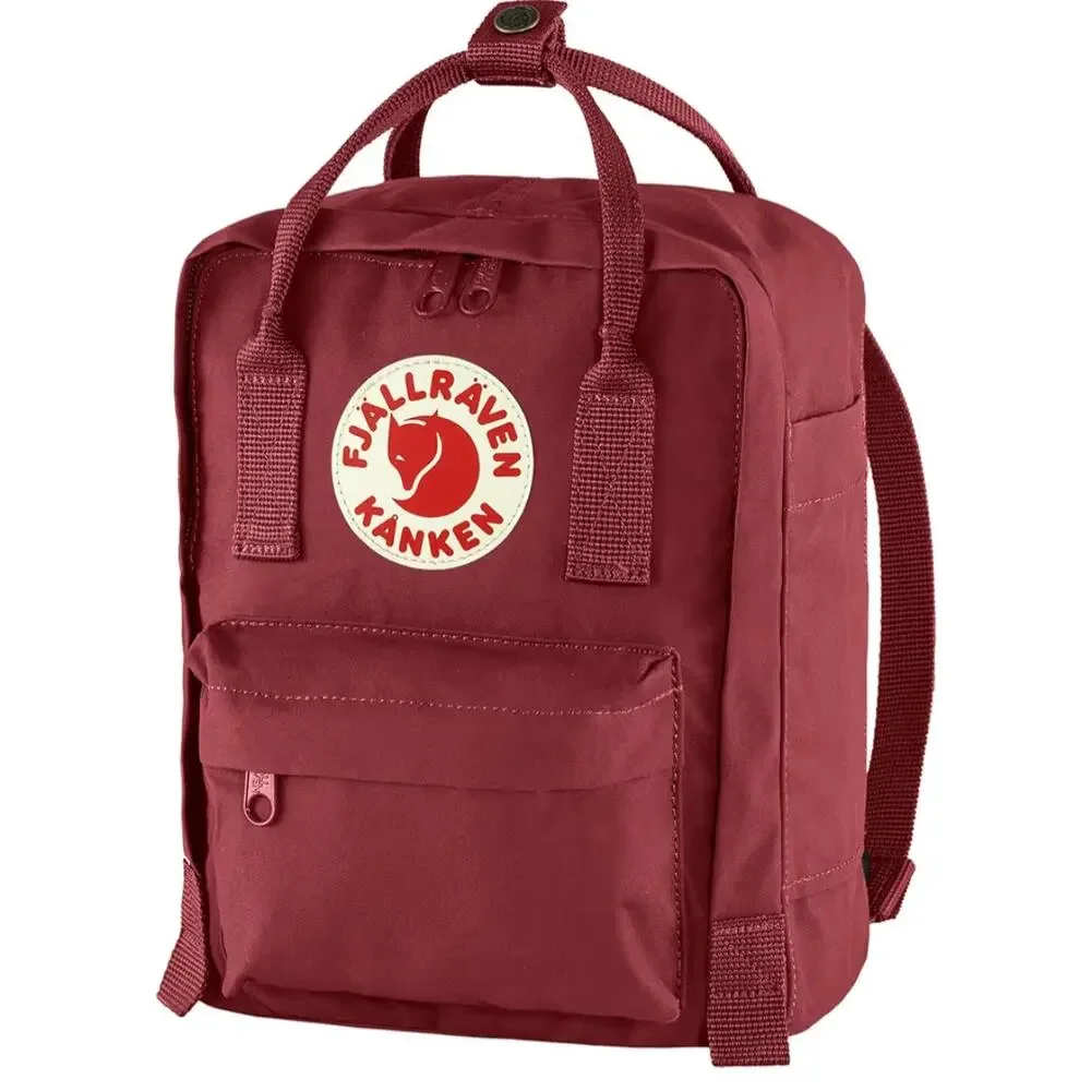 Fjällräven Kanken Mini Backpack Compact Durable Vinylon Fabric Travel Ox Red